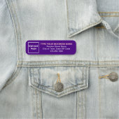 Porte-nom Balise de nom de la marque commerciale Purple Long (En situation)