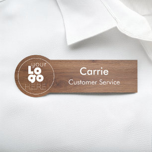 Porte-nom Balise de nom de l'employé pour le logo de l'entre