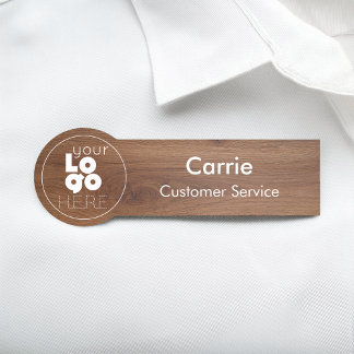 Porte-nom Balise de nom de l'employé pour le logo de l'entre