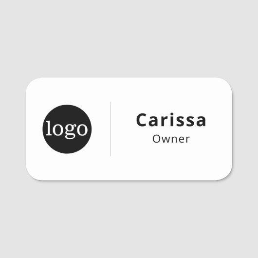 Porte-nom Balise de nom de l'épingle de sécurité ou magnétiq (Devant)