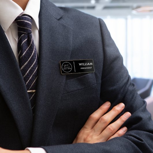 Porte-nom Balise de nom de l'épingle de sécurité ou magnétiq