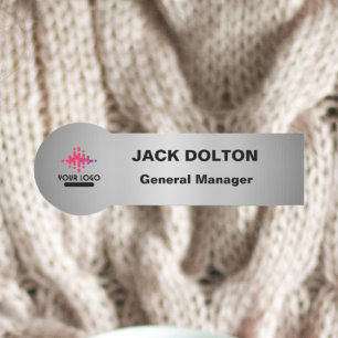 Porte-nom Balise de nom de logo personnalisable pour les emp