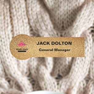 Porte-nom Balise de nom de logo personnalisé pour les employ