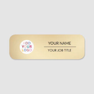 PORTE-NOM BALISE DE NOM D'EMPLOYÉ PERSONNALISÉ AVEC LOGO ET 
