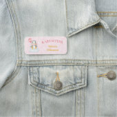 Porte-nom Balise de nom d'entreprise Babysitter Cute Penguin (En situation)