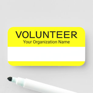 Porte-nom Balise de nom du bénévole Balise d'effacement sec