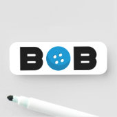 Porte-nom Balise de nom du bouton Bob (En situation)