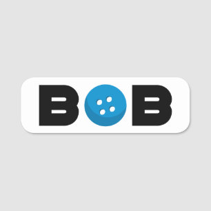 Porte-nom Balise de nom du bouton Bob