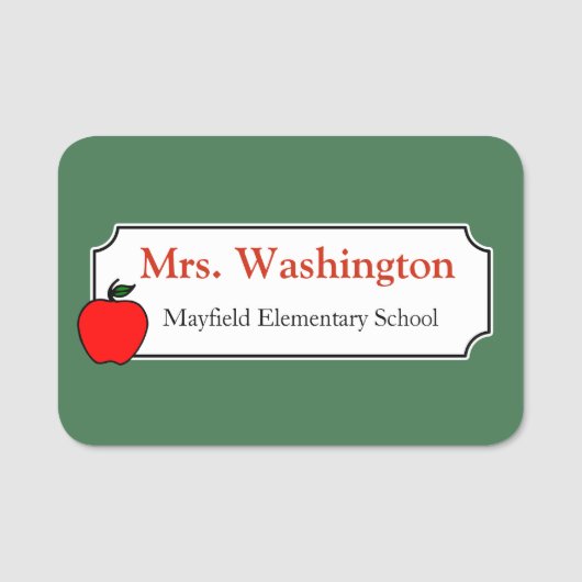 Porte-nom Balise de nom du bureau personnalisé de l'enseigna (Devant)