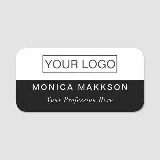 Porte-nom Balise de nom en plastique Balise magnétique ou br (Devant)