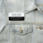 Porte-nom Balise de nom en plastique Balise magnétique ou br (En situation)