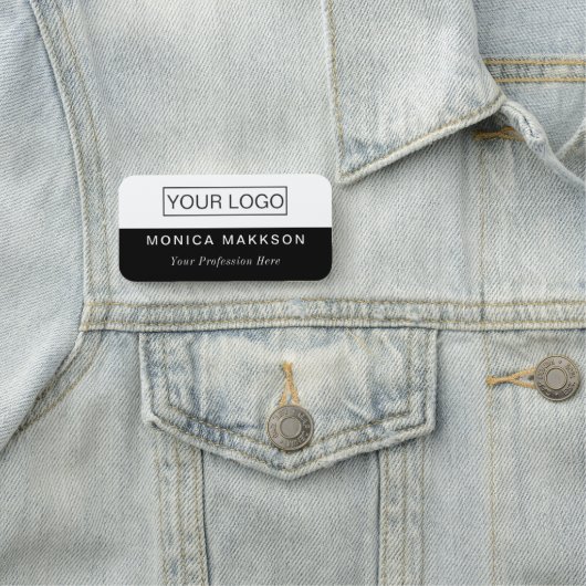 Porte-nom Balise de nom en plastique Balise magnétique ou br (En situation)