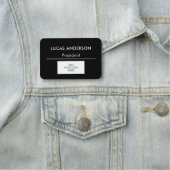 Porte-nom Balise de nom en plastique Balise magnétique ou br (En situation)