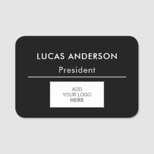 Porte-nom Balise de nom en plastique Balise magnétique ou br