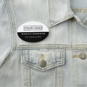 Porte-nom Balise de nom en plastique Balise magnétique ou br