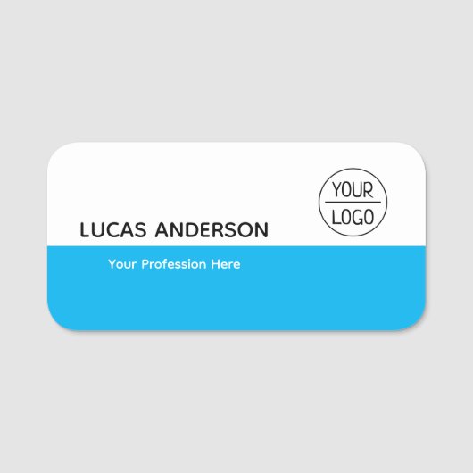 Porte-nom Balise de nom en plastique Balise magnétique ou br (Devant)