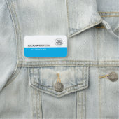 Porte-nom Balise de nom en plastique Balise magnétique ou br (En situation)