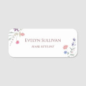 Porte-nom balise de nom fleur sauvage frais (Devant)