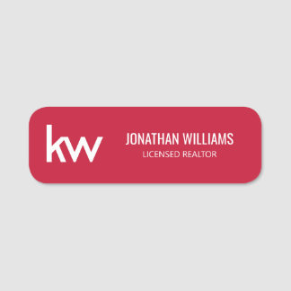 Porte-nom Balise de nom Keller Williams