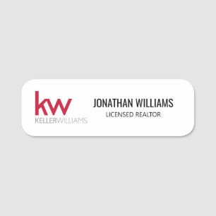 Porte-nom Balise de nom Keller Williams