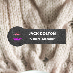 Porte-nom Balise de nom métallique personnalisable pour le p