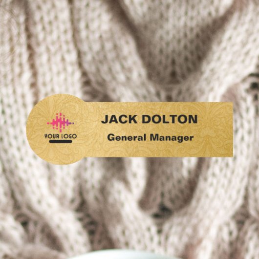 Porte-nom Balise de nom métallique personnalisable pour les 