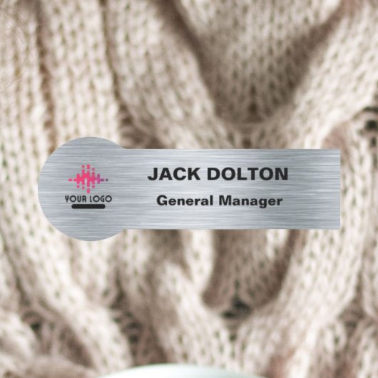 Porte-nom Balise de nom métallique personnalisée pour le per