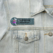 Porte-nom Balise de nom métallique personnalisée pour les me (En situation)