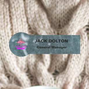 Porte-nom Balise de nom métallique personnalisée pour les me