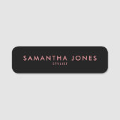 Porte-nom Balise de nom minimal moderne simple (Devant)