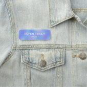 Porte-nom Balise de nom moderne Faux Iridescente Foil (En situation)