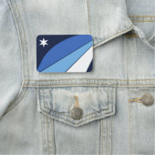 Porte-nom Balise de nom patriotique avec drapeau de Columbia (En situation)