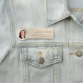 Porte-nom Balise de nom personnalisé Gold Parties scintillan (En situation)