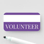 Porte-nom Balise de nom Respectable, Élégante "VOLONTAIRE" (En situation)