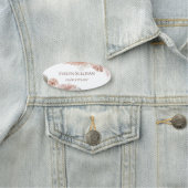 Porte-nom Balise de nom tropical Boho (En situation)