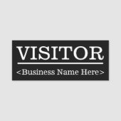 Porte-nom Balise de nom "VISITOR" respectable (Devant)