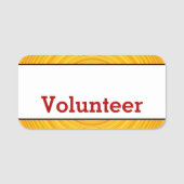 Porte-nom Balise de nom "Volontaire" en gras (Devant)