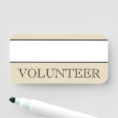 Porte-nom Balise de nom "VOLUNTEER" (En situation)