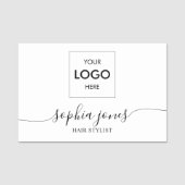 Porte-nom Balise Logo Stylish Script Name (Devant)