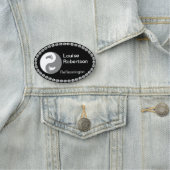 Porte-nom BALISE NOM Bling noir (En situation)