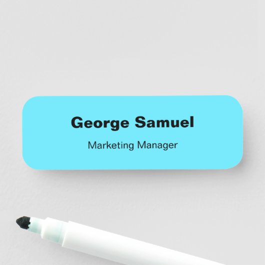 Porte-nom Balise Nom classique de l'employé d'entreprise sim (En situation)