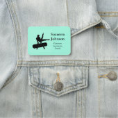 Porte-nom Balise Nom de conception de la gymnastique (En situation)