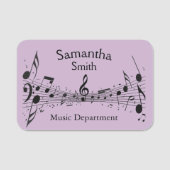 Porte-nom Balise Nom de conception de note musicale (Devant)