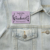 Porte-nom Balise Nom de conception de note musicale (En situation)