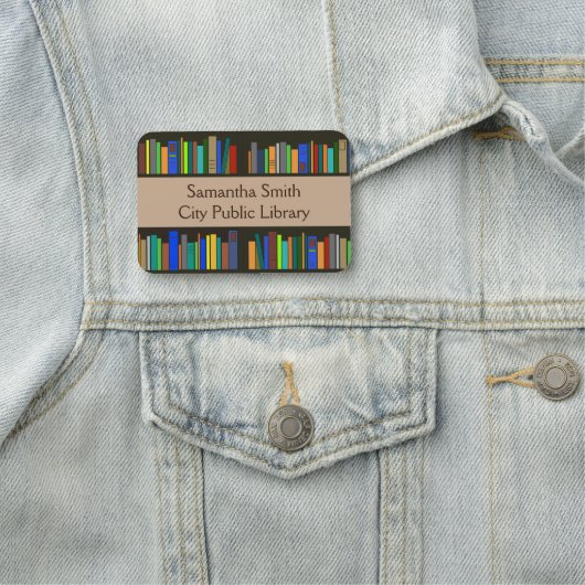 Porte-nom Balise Nom de la conception de bibliothèque (En situation)