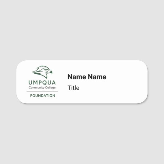 Porte-nom Balise Nom de la FONDATION UCC (Devant)