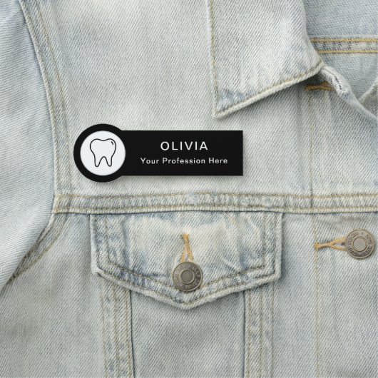 Porte-nom Balise Nom de l'assistant dentaire (En situation)