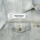 Porte-nom Balise Nom de l'assistant dentaire de la dent heur (En situation)