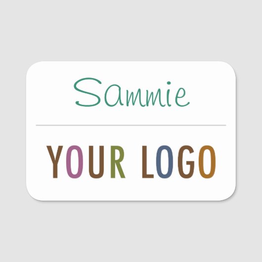 Porte-nom Balise Nom de l'effacement sec avec le logo arrièr (Devant)