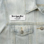 Porte-nom Balise Nom de l'employé de l'entreprise magnétique (En situation)